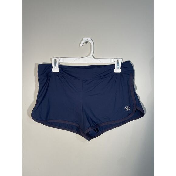 Women’s Title Nine Athletic Running Workout Shorts Blue, Sz M - Picture 1 of 5